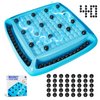 Magnetic Game Chess, Magnet Game Board Games for Kids 6-8-12, Magnet Chess Game for Adults, Family Game for Kids and Adults, Magnetic Game with 40 Pieces, Fun Birthday Gifts for Kids (Blue)