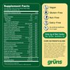 Gruns Adult Sugar-Free Super Greens Gummies, Superfood Gummy Bears with Spirulina, Chlorella, Fiber & Prebiotics for Digestive Health, Adaptogens Supplement with 20 Vitamins & Minerals - 28 Day Supply