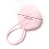 SUSULU Furry Hair Elastic Bands Faux Rabbit Fur Pompom Hair Ties Scrunchies for Women, Rubber Band with 5cm Ball Ponytail Holder Accessories Pack of 12pcs (White)