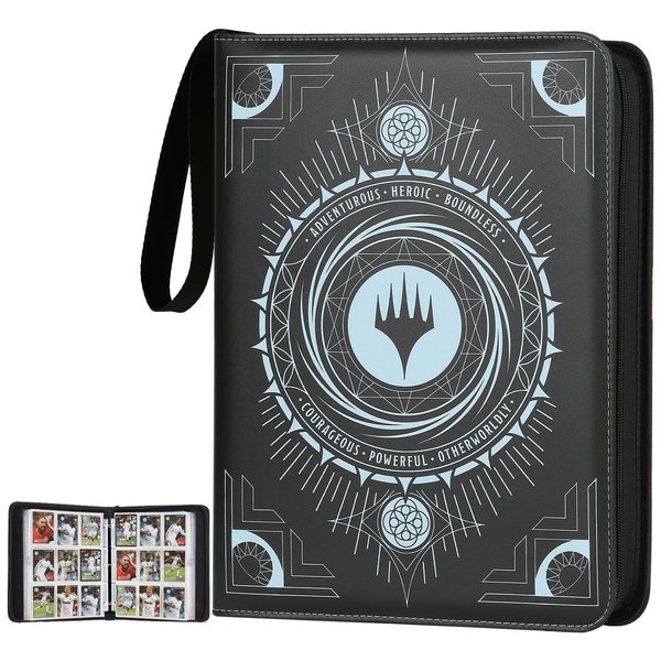 Arkeiliy Card Binder 9-Pocket, Premium Trading Card Binder, Double Sided Pocket Collection Binder, Collector Album, Card Holder Holds 720 Cards for MTG,TCG,Yugioh,Game Cards