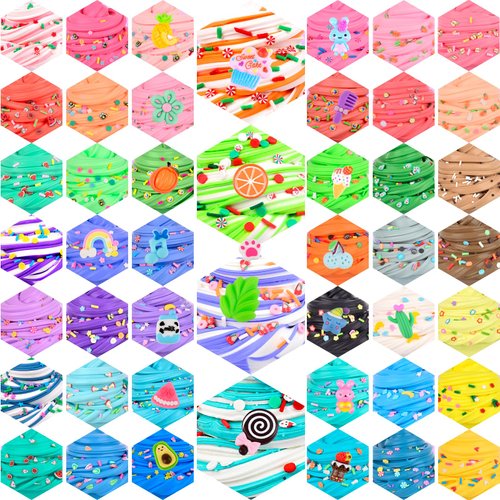 46 Pack Butter Slimes Kit Toys, Butter Slime Party Favors for Girls Boys, Slime Toys for Kids Birthday Easter Gifts Christmas Stocking Fillers