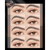 Eyebrow Powder Makeup Kit - Black + Dark Brown, 2 Color Eye Brow Powder Palette Waterproof Long-Lasting Brow Filler, Lightweight, Easy Blend, Natural Full Look with Brush, maquillaje para cejas-04