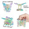 Butterfly Hair Clips, Tortoise Shell Cellulose Acetate Barrettes Claw Clips No-Slip Grip French Design Hair Jaw Clamp Small Hair Accessories for Women Ladies Fashion Ponytail Holders (3 Pack)