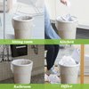 3 Gallon 220 Counts Strong Trash Bags Garbage Bags by Teivio, Bin Liners, for home office kitchen, Clear