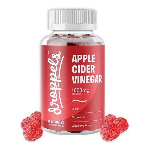 Droppels Apple Cider Vinegar Gummies 1000mg with Beet Root & Pomegranate