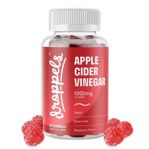 Droppels Apple Cider Vinegar Gummies 1000mg with Beet Root & Pomegranate