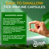 BLIVA Tick Immune Support Supplement - Japanese Knotweed, Cat's Claw, Chinese Skullcap, Cryptolepis - Advanced Tick Herbal Complex Formula - 90 Vegan Capsules