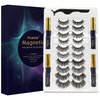Magnetic Eyelashes with Eyeliner Kit, Magnetic Lashes 10 Pairs, Magnetic Eyeliner 4 tubes, Natural Look, Waterproof, Easy to Use, Comfortable, Magnetic Lashes,