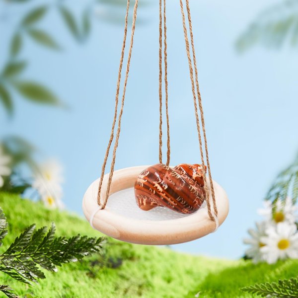 Hermit Crab Swing Toy, Hermit Crab Climbing Toy, Reptile Tank Aquarium Decoration Accessory, Suitable for Small to Medium Sized Hermit Crabs Hamster Lizard, 4 Inches in Diameter