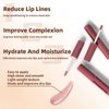 HOSAILY Lip Liner Butter Gloss Set, Dark Brown Plumping Lip Liner Lip Pencil Moisturizing Lightweight Lip Gloss Lip Combo, High Shine Glossy Lip Tint Lip Stain Makeup Long Lasting Lip Care for Women