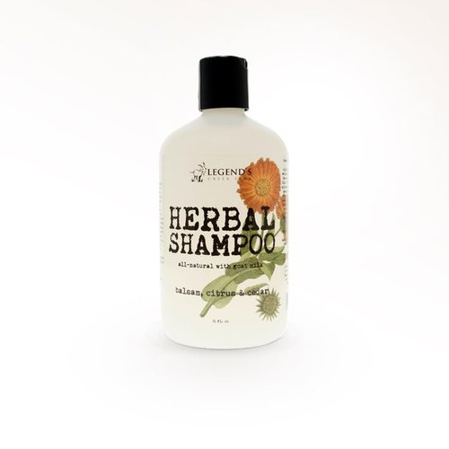 Legend's Creek Farm, Herbal Goat Milk Shampoo and Conditioner, Gently Cleansing, Soothing, Nourishing, and Deeply hydrating, Handmade in USA, 16 fl. Oz (Shampoo+Conditioner (Balsam, Citrus & Cedar))