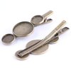 Reidgaller 10pcs Antique Bronze Metal 12mm 20mm Cabochon Hair Clip Base Setting Trays Diy Bezel Blanks For Hairpin Hairclips Making