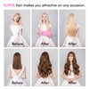 SUYYA Tape in Hair Extensions Human Hair 18 inches 50g/pack 20pcs Straight Seamless Skin Weft Jet Black Tape Hair Extensions (18 inches #1 Jet Black)