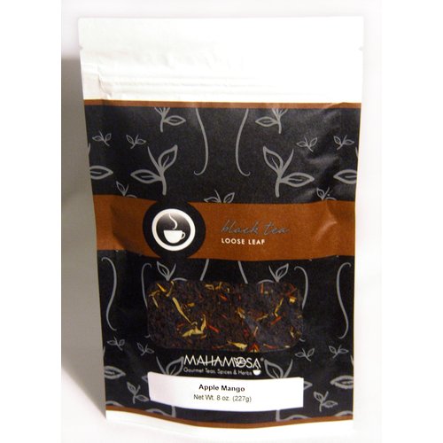 Mahamosa Flavored Black Tea Blend Loose Leaf (Looseleaf)- Apple Mango Tea 8 oz