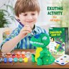 Paint Your Own Dinosaur Lamp Kit, Art Supplies Arts & Crafts Kit, Painting kit for Kids 6-12, Dinosaur Toys for Boys Girls and Kids, Girls Boy Birthday Christmas Gift Ages 3 4 5 6 7 8 9 10 11 12+