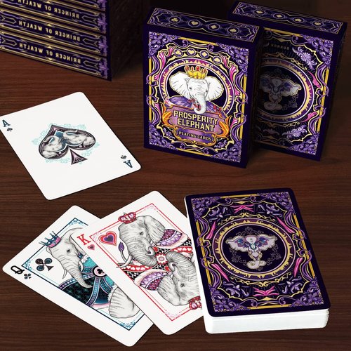 HAAKUN Prosperity Elephant Playing Cards Funny Animal Themed Card Board Games