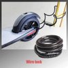 SEWAY Scooter Lock Cable for Xiaomi Mijia M365 ES Series, Bicycle Combination Locks Coiled Chain Lock Basic Self Coiling Core Steel Wire 4 ft. Long 1/3 inch Fit for M365/ES1/ES2/ES3/ES4