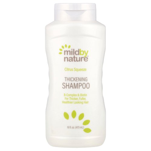 Hair Thickening Shampoo, with B-Complex, Biotin & Panthenol, pH Balanced & Cruelty-Free, for Thicker, Fuller, Healthier Looking Hair, No Sulfates, Citrus Squeeze, 16 fl oz (473 ml)
