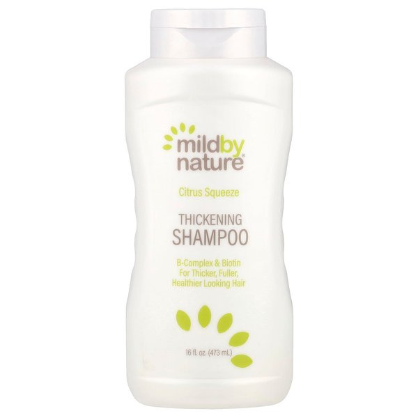Hair Thickening Shampoo, with B-Complex, Biotin & Panthenol, pH Balanced & Cruelty-Free, for Thicker, Fuller, Healthier Looking Hair, No Sulfates, Citrus Squeeze, 16 fl oz (473 ml)
