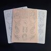 TgoBeauty Men Women Double Sides Designs Tiny Tattoo Practice Skin 1.5mm Thickness Fine Line Tiny Tattoo Practice Skin with Light Gray Lines for Tattoo Practice (1pc Pink Tattoo Skin)