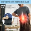 TESETON Back Support Belt for Women and Men, Lower Back Brace, Back Stretcher for Lower Back Pain Relief, Scoliosis, Sciatica,Herniated Disc,Protect Belt,training belt for Workout 03 Black XXL