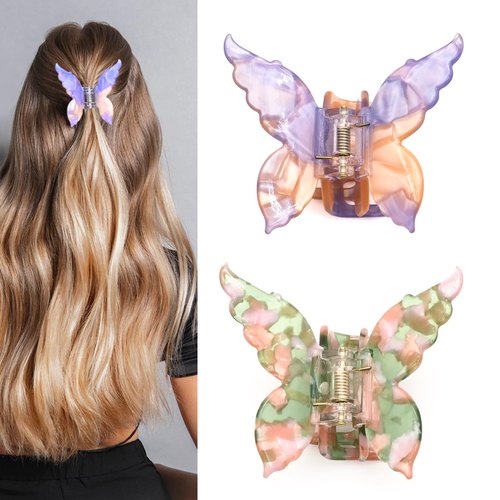 Medoca Hair Clip - Medium Butterfly Clip for Thick Thin Hair - Non Slip, Cute, Elegant Design - Lightweight, Handcrafted Hair Accessory - Versatile Use for Women, Girls
