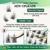 Lash Clusters 96pcs Individual Lashes D Curl 12mm Eyelash Clusters KEYYOU Volume Wispy Lash Extension Soft&Comfortable Easy DIY at Home(Y15,D-12mm)