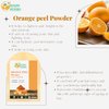 Herbs Botanica Orange Peel Powder Organic Face Mask Vitamin C Powder Face, Skin and Hair Care Exfoliating Face Scrub For Acne and Dark Vegan, No Added Chemicals, Facial Mask 5.3 oz