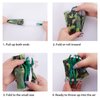 12 Pcs Camo Parachute Toy, Tangle Free Throwing Hand Throw Flying Toys, No Battery nor Assembly Required, Plastic Green Army Men Soldiers Action Figures Outdoor Games for Kids, Fun Party Favors (Camo)
