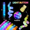 Mikulala 24 Pcs Light up Party Favors for Kids 4-8-12, Glow Sticks Pop Tubes Pack, Light up Toys Glow Party Supplies, Christmas Party Favors Birthday Gifts for Kids Classroom Treasure Box Prizes