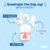 Barkbox 2 in 1 Interactive Plush Dog Toy - Rip and Reveal Toy for Dogs and Puppies - Stimulating Squeaky Pet Toys | Andi's Dumplings (Small)