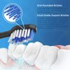 Replacement Toothbrush Heads for Waterpik Complete Care 5.0/9.0 (CC-01/WP-862), STRB-8WB, (8-Pack, Black)