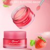 Lip Mask Berry, Overnight Lip Treatment Mask, Lip Moisturizer for Very Dry Lips, Night Time Lip Balm Sleeping Mask, Hydrating Lip Repair Mask for Dry Cracked Lips