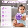 Sparkling Purple Size 2 Toddler Soccer Ball Kids Soccer Ball Mini Soccer Ball Age 3-8 Indoor Soccer Ball Training Soccer Ball Small Soccer Ball for Boys Girls Gift Outdoor Sport Practice Grass Game