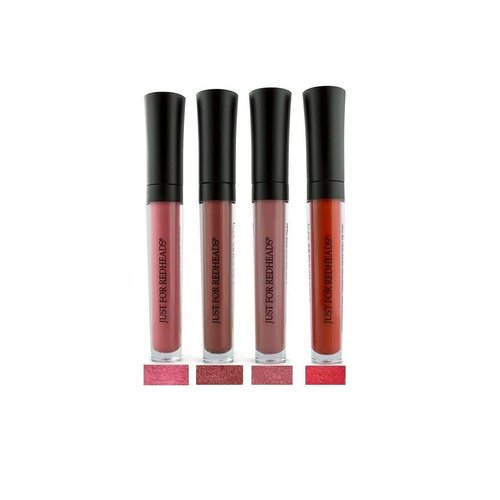 JUST FOR REDHEADS Long Stay Liquid Matte Lipstick - Hypoallergenic, Paraben-Free, Deep Color, Matte Finish, Long-Lasting, Conditions and Hydrates Lips, Made in the USA (Coral)
