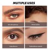 Espoce Eyebrow Pencil, 2Pcs Waterproof Microblading Eyebrow Pens, 4 Tip Precise Eye Brow Makeup Pen for Women to Effortlessly Create Hair Like Natural Brows, Non Dry Out and Last All Day (Dark Brown)