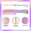 Allegro Comb 1004 Wide Tooth Detangling Hair Combs For Women, Stylists & Curly Hair Teasing Comb Mens Comb 1 Piece. (Fresh Purple)
