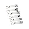 uxcell 6 Pcs Nail Cutter, Metal Finger Nail Cutter Sharp Fingernail Toenail Cutters for Trimming & Grooming, Professional Swing Out Nail Cleaner/File Manicure Beauty Tool, Silver Tone