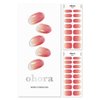 ohora Semi Cured Gel Nail Strips (N Basic Nails no.1) - Works with Any Lamps, Salon-Quality, Long Lasting, Easy to Apply & Remove - Includes 2 Prep Pads, Nail File & Wooden Stick