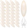 40 Pcs Cuddle Bone Cuttlefish Bone 3.0" to 3.5" Cuttlebone for Birds with 1 Parakeet Cuttlebone Holder Bird Cage Food Clip, Parakeet Toys Chew Toy for Birds Parrots Cockatiels Budgie Snails Reptiles