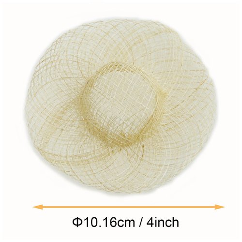 XGNG 6PCS 4 Inches Miniature Doll Hats Mini Imitation Straw Knitting Hats for Dollhouse DIY Craft Decoration Accessories