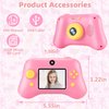 DEPAADER Kids Camera -Digital Selfie Cameras for Girls Birthday 1080 P 2.4 Inch Kid Video Recorder for Age 3 4 5 6 7 8 9 10 Year Old Toddler Gift with 32 GB SD Card