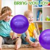 GCQJOQ 6 Pcs 9 Inch Inflatable Bouncy Balls with Hand Air Pump for Indoor Outdoor Play Balls (Purple)