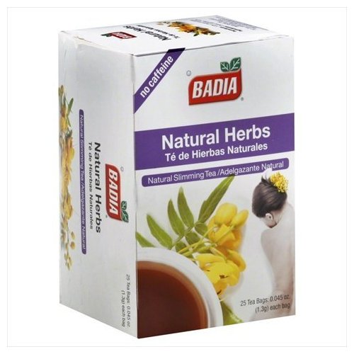 Badia Natural Herbs Tea Bags, 25-count (Pack of10)