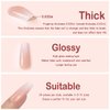 Yivaiks 24pcs glitter Press on Nails Medium Coffin Fake Nails with Glue on Nails for Women Luxurious 3D Crystal Gem Design Ballerina Pink Acrylic Nails Perfect Accessory for Banquets, Soirees, Parties(GD-002)