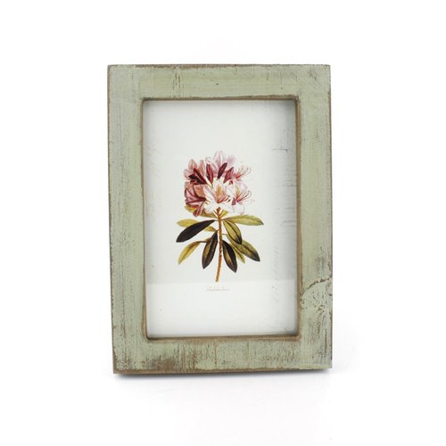 Zhenzan Frames 4x6 Inches Simple Rectangular Desktop Family Picture Photo Frame with Glass Front (Green)