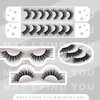 Short Lashes Wispy Natural Look, Fluffy Wispy Eyelashes Faux Mink Lashes Cat Eye 6D Volume Strip Lashes 7 Pairs (Snowflakes S1, 7 Pairs Pack)