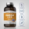 Piping Rock Omega 3 6 9 Supplements | 3600mg | 240 Softgel Capsules | Fish Flax Borage | Ultra Strength | Non-GMO, Gluten Free