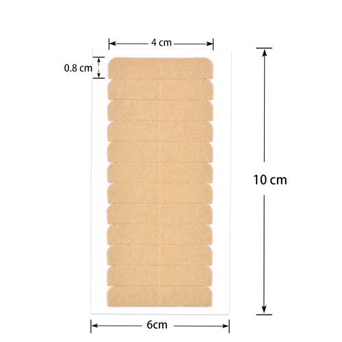 YTBYT 180 Pcs Hair Extension ​Tape Tabs Double Sided Tape in Tape Replacement Tapes Hair Tape for Hair Extensions (4 x 0.8 cm, Nude Color)