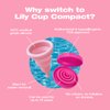 Intimina Lily Cup Compact - Small Menstrual Cup with Flat-fold Compact Design, Disposable Menstrual Cups, Period Cup Reusable (Size B)